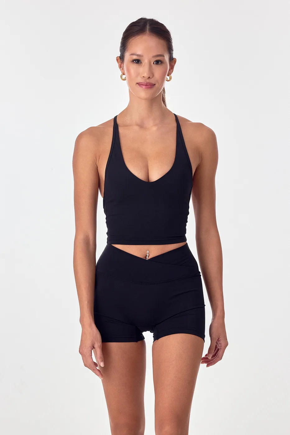 V-Neck Tank – Black