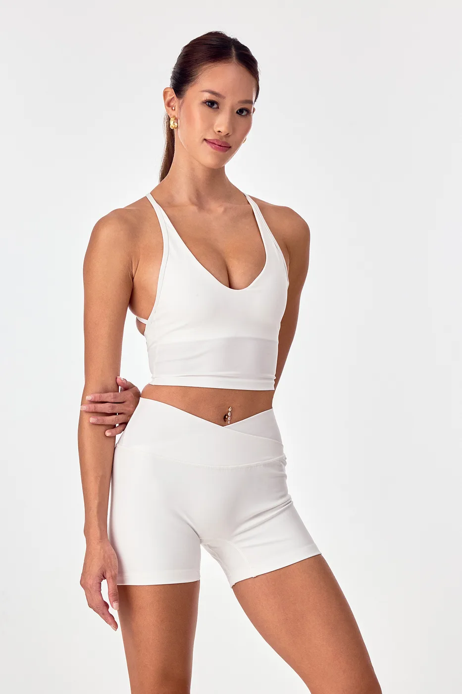 V-Neck Tank – White