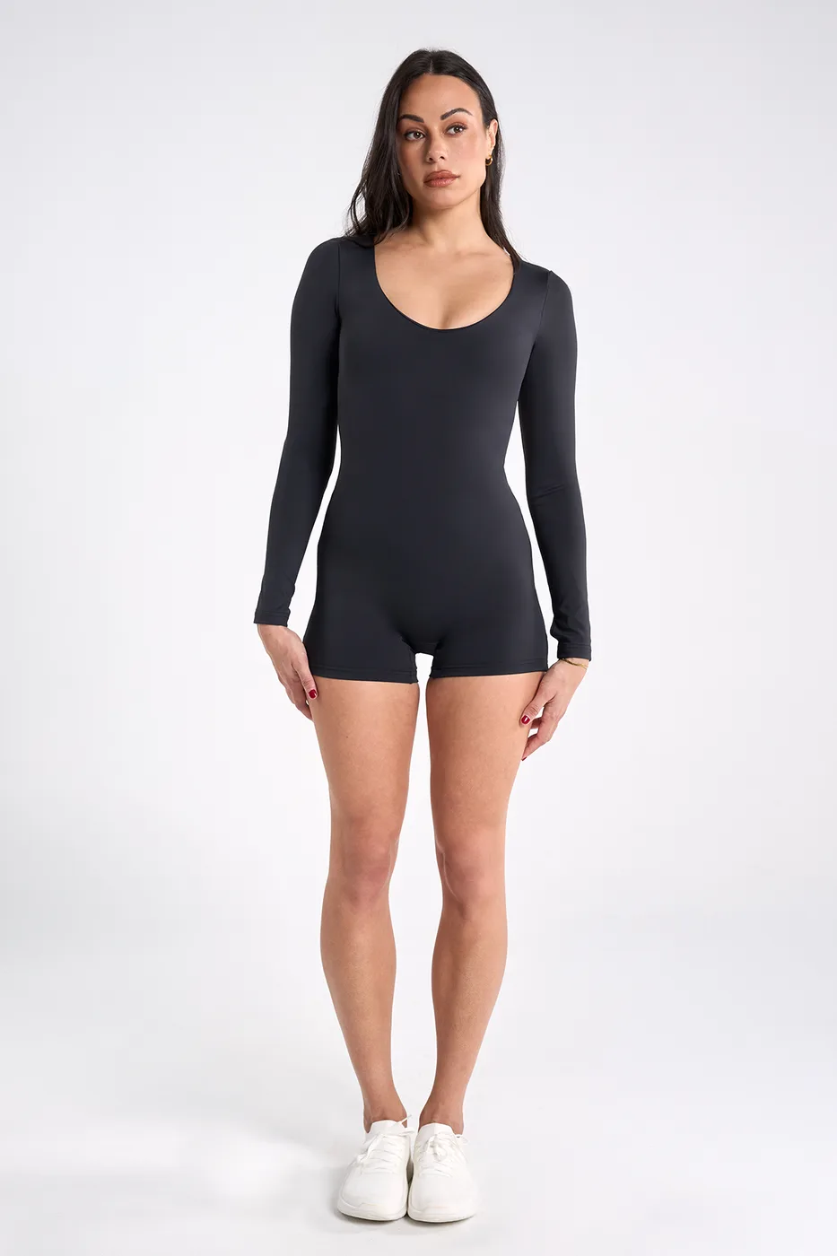 Long Sleeve Onesie – Black