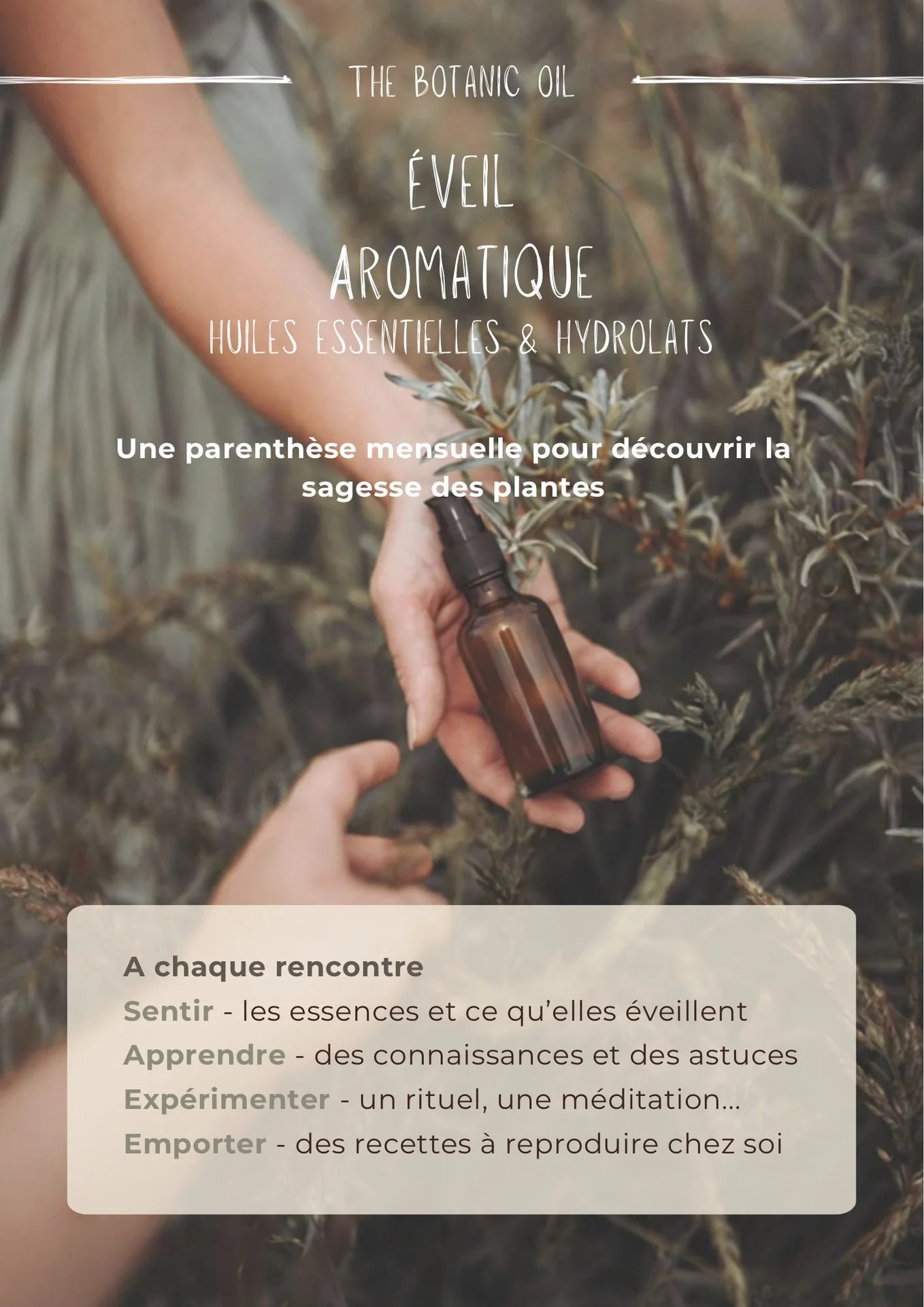 Éveil aromatique : huiles essentielles & hydrolats